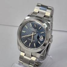 Thumbnail von Rolex Datejust 41 41mm Motif Blue Dial Automático Completo