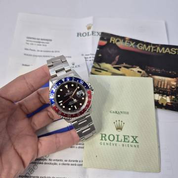  Rolex GMT-Master 1 Pepsi 40mm Automático Completo 