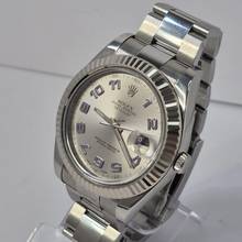 Thumbnail von Rolex Datejust II 41mm Ouro Branco & Aço Silver & Purple Automático Completo