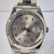 Thumbnail von Rolex Datejust II 41mm Ouro Branco & Aço Silver & Purple Automático Completo