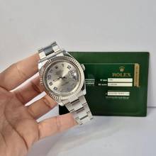 Thumbnail von Rolex Datejust II 41mm Ouro Branco & Aço Silver & Purple Automático Completo