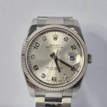 Thumbnail von Rolex Oyster Perpetual Date Ouro Branco & Aço & Diamantes 34mm Automático Completo