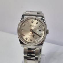 Thumbnail von Rolex Oyster Perpetual Date Ouro Branco & Aço & Diamantes 34mm Automático Completo