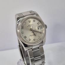 Thumbnail von Rolex Oyster Perpetual Date Ouro Branco & Aço & Diamantes 34mm Automático Completo