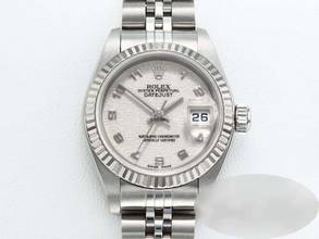 Thumbnail von Rolex Lady-Datejust Edelstahl Weissgold 750 2001 Automatik Stahl Stainless Steel 18kt White Gold Jubilé-band Chronometer Oyster