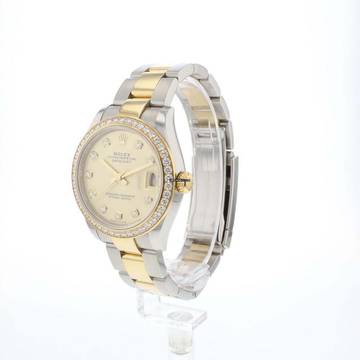  Rolex Datejust 31 Gold/Steel Diamonds Champagne Dial 