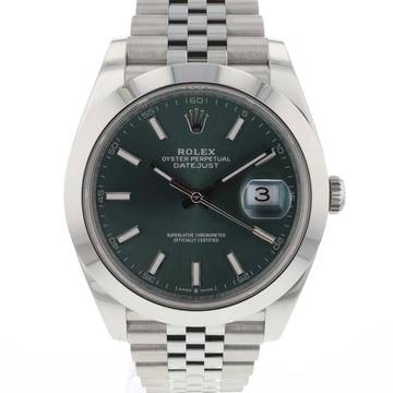  Rolex Datejust 41 Jubilee Mint Green Dial 