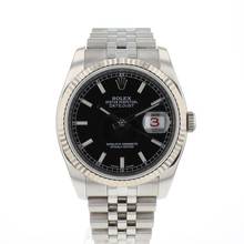  Rolex Datejust 36 Jubilee Black Dial Roulette Date 