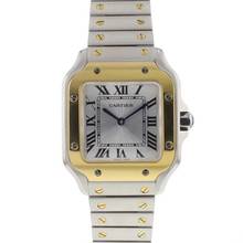  Cartier Santos Small Steel/Gold Silver Dial 99% NEW '25 