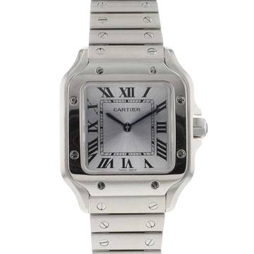 Cartier Santos Small Steel Silver Dial 99% New '24 