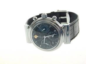 Thumbnail von IWC Da Vinci Perpetual Calendar, perpetual calendar in stainless steel, revised, in top condition with crocodile strap, original IWC crocodile strap and clasp.