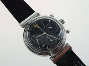 Thumbnail von IWC Da Vinci Perpetual Calendar, perpetual calendar in stainless steel, revised, in top condition with crocodile strap, original IWC crocodile strap and clasp.