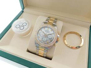 Thumbnail von Rolex Daytona Stahl Gold 16523 Rolex Garantie bis 2028 im Top Zustand Brillant Lünette und Zifferblatt Rolex Revision