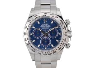 Thumbnail von Rolex Daytona Cosmograph Daytona 116509 White Gold Blue Dial - Like New Full Set 2022