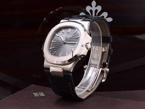 Thumbnail von Patek Philippe Nautilus Rare 2008 Geneva Seal White Gold Like New Full Set Ita