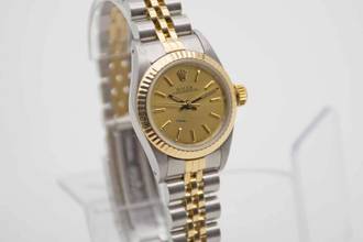 Thumbnail von Rolex Oyster Perpetual Lady perfekte Uhr mit neuem Service aus 1987