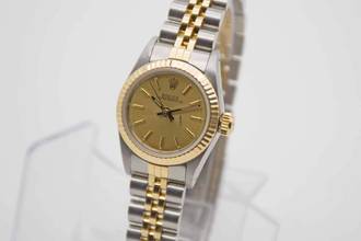 Thumbnail von Rolex Oyster Perpetual Lady perfekte Uhr mit neuem Service aus 1987