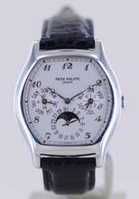 Thumbnail von Patek Philippe Perpetual Calendar Grande Complication Perpetual Calendar Platin slver Dial Luxusuhr rar