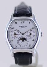 Thumbnail von Patek Philippe Perpetual Calendar Grande Complication Perpetual Calendar Platin slver Dial Luxusuhr rar