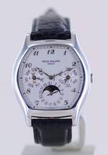 Thumbnail von Patek Philippe Perpetual Calendar Grande Complication Perpetual Calendar Platin slver Dial Luxusuhr rar