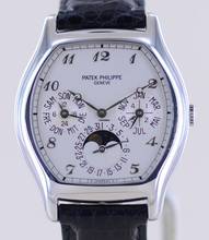 Thumbnail von Patek Philippe Perpetual Calendar Grande Complication Perpetual Calendar Platin slver Dial Luxusuhr rar