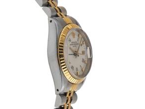 Thumbnail von Rolex Oyster Perpetual Lady Date Ref.6917 Bj.1984 Box&Beschreibung sehr gut Vintage Oyster Perpetual Date Lady open 6/9