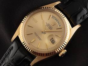 Thumbnail von Rolex Day-Date 36 Ref.1803 Bj.1962 Box&Beschreibung sehr gut Vintage Day-Date 18kt Gelbgold open 6/9