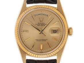 Thumbnail von Rolex Day-Date 36 Ref.1803 Bj.1962 Box&Beschreibung sehr gut Vintage Day-Date 18kt Gelbgold open 6/9