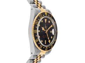 Thumbnail von Rolex GMT-Master Ref.16753 1984 Box&Beschreibung sehr Gut Vintage GMT Master Open 6/9 Flat 4
