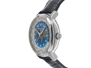Thumbnail von Frederique Constant Manufacture Classic Worldtimer Ref.FC-719BLW3H6 Full Set New Manufacture Classic Worldtimer Crocodile Leather Folding Clasp