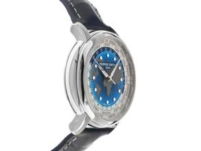 Thumbnail von Frederique Constant Manufacture Classic Worldtimer Ref.FC-719BLW3H6 Full Set New Manufacture Classic Worldtimer Crocodile Leather Folding Clasp