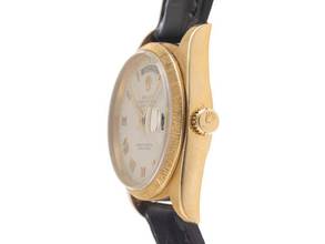 Thumbnail von Rolex Day-Date 36 Ref.18078 Bj.1980 Box&Beschreibung sehr gut Vintage Day-Date 18kt Gelbgold Rindengravur open 6/9