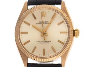 Thumbnail von Rolex Oyster Perpetual 34 Ref.6567 Bj.1957 original Box sehr gut Vintage Oyster Perpetual 18kt Roségold