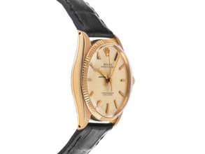 Thumbnail von Rolex Oyster Perpetual 34 Ref.6567 Bj.1957 original Box sehr gut Vintage Oyster Perpetual 18kt Roségold