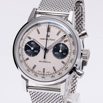  Hamilton Intra-Matic Chronograph White – H38416111 – NEW – 11/2025 Full Set 