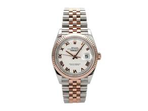 Thumbnail von Rolex Datejust 36 Oystersteel / Everose-Gold Ref. 126231 Weiß Römisch Jubile-Band