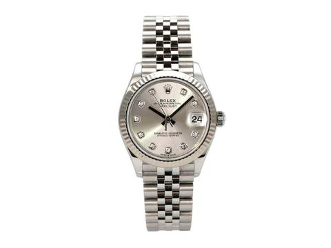  Rolex Datejust 31 Ref. 278274 Silber Diamant Jubile-Band 