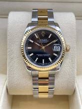 Rolex Lady-Datejust 31 with Papers good condition black dial Steel/Gold 