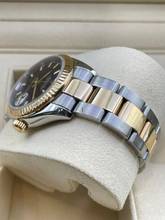 Thumbnail von Rolex Lady-Datejust 31 with Papers good condition black dial Steel/Gold