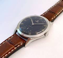 Thumbnail von Omega Classic Vintage Spider Lugs 2605 UNRESTORED BLACK GILT DIAL 2605