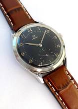 Thumbnail von Omega Classic Vintage Spider Lugs 2605 UNRESTORED BLACK GILT DIAL 2605