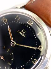 Thumbnail von Omega Classic Vintage Spider Lugs 2605 UNRESTORED BLACK GILT DIAL 2605