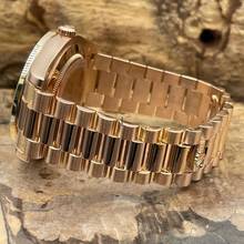 Thumbnail von Rolex Day-Date II Oyster Perpetual Day-Date II Dia - 18kt Roségold - Ref. 218235 Baguette Bezel Aftermarket