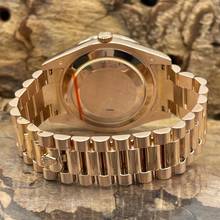 Thumbnail von Rolex Day-Date II Oyster Perpetual Day-Date II Dia - 18kt Roségold - Ref. 218235 Baguette Bezel Aftermarket