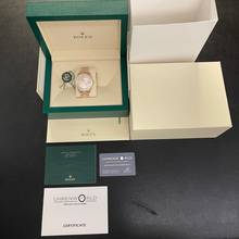Thumbnail von Rolex Day-Date II Oyster Perpetual Day-Date II Dia - 18kt Roségold - Ref. 218235 Baguette Bezel Aftermarket