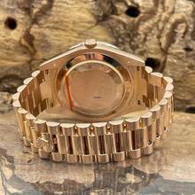 Thumbnail von Rolex Day-Date II Oyster Perpetual Day-Date II Dia - 18kt Roségold - Ref. 218235 Baguette Bezel Aftermarket