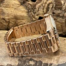Thumbnail von Rolex Day-Date II Oyster Perpetual Day-Date II Dia - 18kt Roségold - Ref. 218235 Baguette Bezel Aftermarket