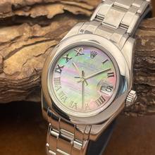 Rolex Lady-Datejust Pearlmaster Pearlmaster 34 White Gold - Mother of Pearl - FULLSET 2001 - Ref. 81209