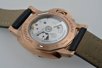 Thumbnail von Panerai Luminor Marina 18k Rose Gold PAM01112 PAM 1112 Blue Dial