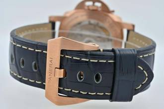 Thumbnail von Panerai Luminor Marina 18k Rose Gold PAM01112 PAM 1112 Blue Dial